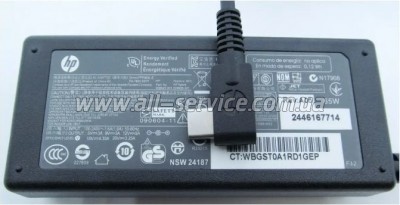 ���� ������� � �������� HP 65W 20V/3.25A, 15V/4.33A, 12V/5A, 9V/3A, 5V/3A TYPE-C (A40326)