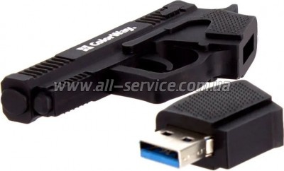 e ColorWay Pistol 64GB 3.0 Black (CW-USBPL64)