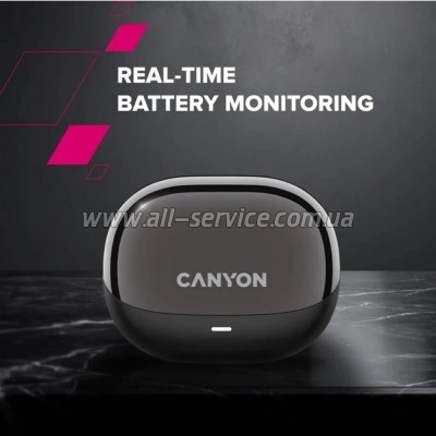 �������� Canyon OWS Ear Clips OnFlow 14 Black (CNS-TWS14B)