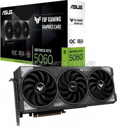  ASUS GeForce RTX5060 8Gb TUF GAMING OC (TUF-RTX5060-O8G-GAMING)