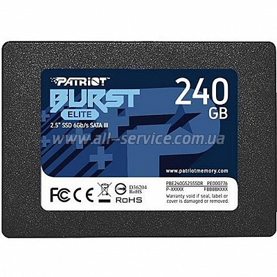 SSD  PATRIOT Burst Elite 120GB (PBE120GS25SSDR)