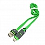  PowerPlant Quick Charge 2A USB 2.0 AM  Lightning/Micro 1green (KD00AS1291)