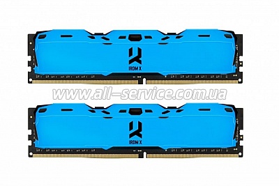  GOODRAM 16Gb 2x8GB DDR4 3000MHz IRDM Blue (IR-XB3000D464L16S/16GDC)