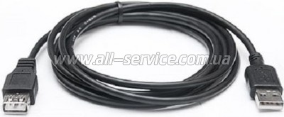 ���� ������ USB 2.0 AM/AF 2.0m Pro black REAL-EL (EL123500028)