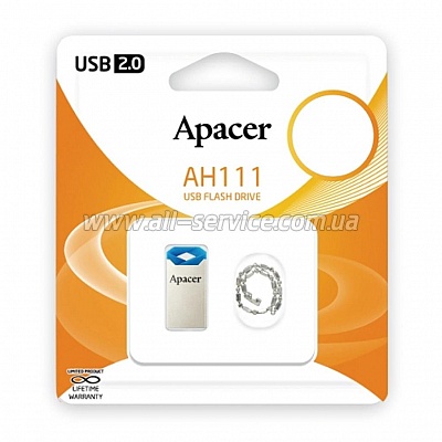  Apacer 32GB AH111 Crystal RP USB2.0 (AP32GAH111CR-1)