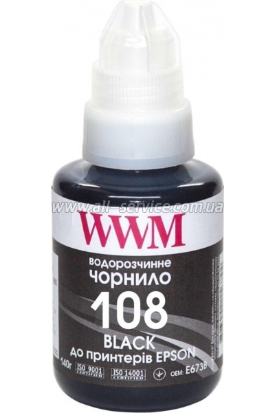 ������� WWM Epson 108 Epson L8050/ L18050 140� Black (E108B)