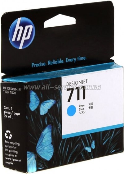  HP 711 DesignJet 120/ 520 Cyan (CZ130A)