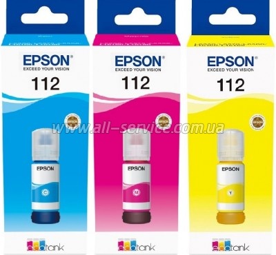 Набор чернил Epson 112 Epson L15150/ 15160 C/M/Y (SET112C/M/Y) Набор чернил Epson 112 Epson L15150/ 15160 C/M/Y (SET112C/M/Y)