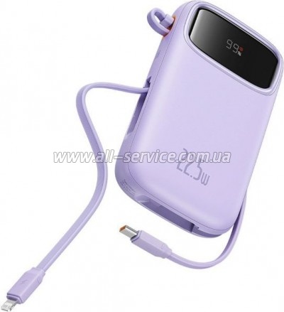 ������� ������������� Baseus Qpow2 20000mAh PD 22.5W Purple (P10055002513-00)
