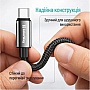 ���� ������ USB 2.0 AM to USB-C 2.0m 3A zinc alloy braided black ColorWay (CW-CBUC099-BK)