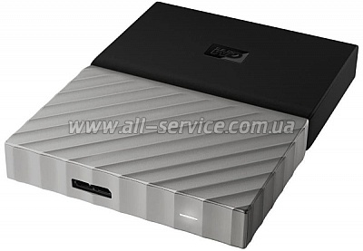 ��������� WD 2.5 USB 3.0 4TB My Passport Ultra Gray (WDBFKT0040BGY-WESN)