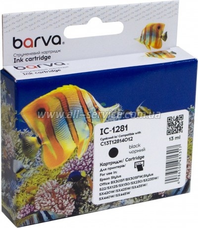  Barva Epson T1281/ C13T12814011/ C13T12814012 black (IC-1281)