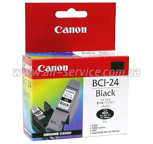 Картридж Canon BCI-24Bk (двойная упаковка) iP1000/1500/2000, MP110, i250/i350  (6881A009)