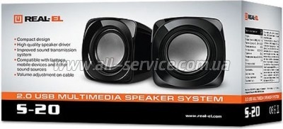   REAL-EL S-20 black