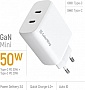 �������� ������� ColorWay GaN Mini 50W white (CW-CHS050PD-WT)