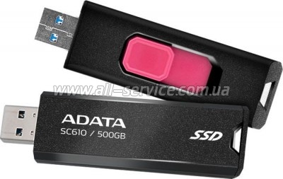  SSD USB 3.2 500GB SD610 ADATA (SC610-500G-CBK/RD)