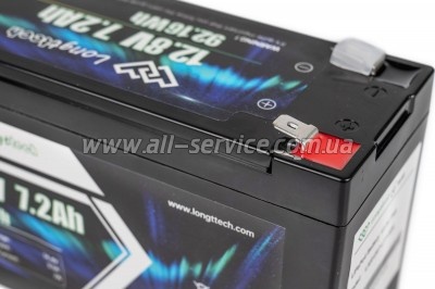  LiFePo4 Longttech LiFePO4 12.8V - 7.2Ah (LAR1207-LT7-R26)