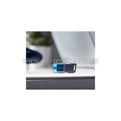 Kingston 64GB DataTraveler 80 M USB-C 3.2 Blue/Black (DT80M/64GB)