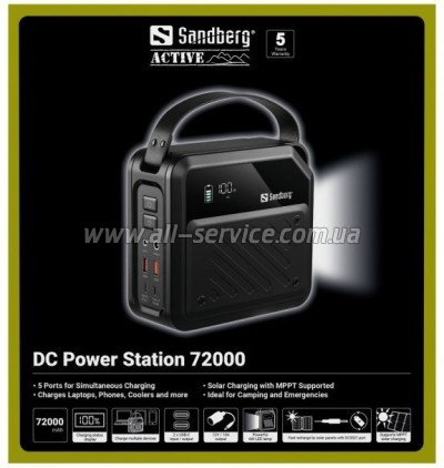 ������� ������������� Sandberg 72000mAh max PD 268W (421-22)