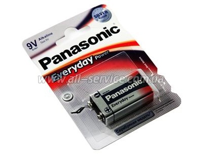  Panasonic EVERYDAY POWER 6LR61 BLI 1 ALKALINE (6LR61REE/1BR)