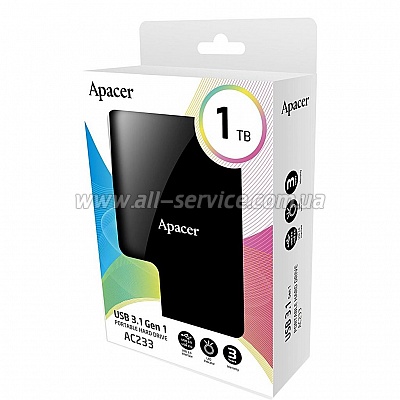 ��������� 1TB Apacer AC233 Black (AP1TBAC233B-S)