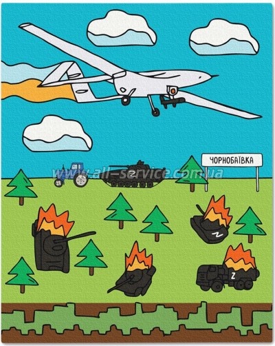 Картина по номерам Orner Чернобаевка 40х50 см (orner-1669) Картина по номерам Orner Чернобаевка 40х50 см (orner-1669)