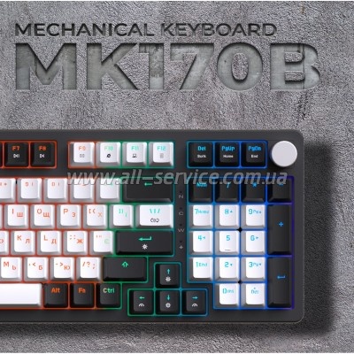  GamePro MK170B Hot-Swap Red Swich RGB USB UA Black (MK170B)