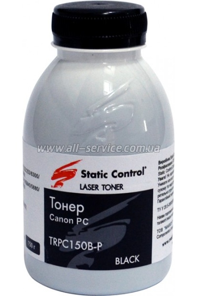 Тонер SCC Canon FC/ PC бутль 150г (TRPC150B-P) Тонер SCC Canon FC/ PC бутль 150г (TRPC150B-P)