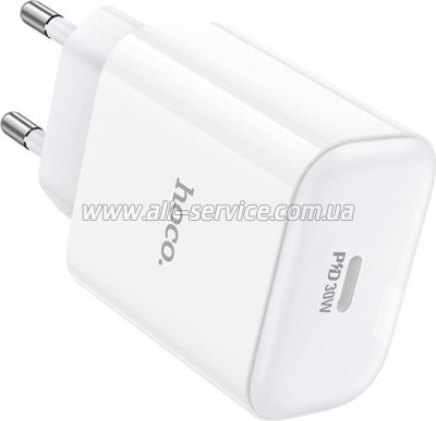 �������� ������� HOCO C76A Pro Majestic USB-C PD30W White (6942007616300)