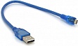 Дата кабель USB 2.0 AM to Micro 5P 0.3m blue Voltronic (YT-AM/Mc-0.3B/05425) Дата кабель USB 2.0 AM to Micro 5P 0.3m blue Voltronic (YT-AM/Mc-0.3B/05425)