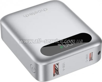 ������� ������������� Choetech 10000mAh 22.5W PD silver (B860-CCSL)