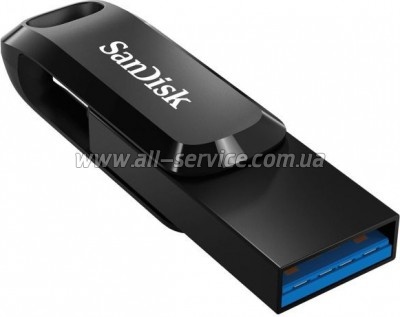  SanDisk 256 GB Ultra Dual Drive Go USB 3.0/Type-C Black (SDDDC3-256G-G46)