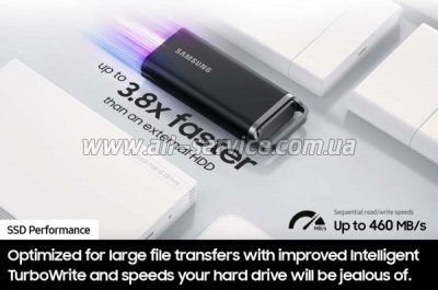  SSD USB 3.2 4TB T5 Shield Samsung (MU-PH4T0S/EU)