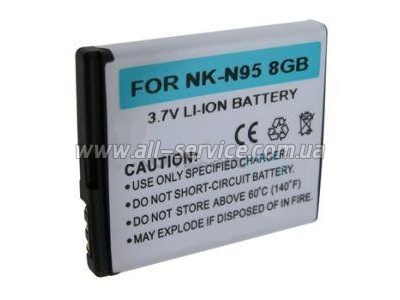 Аккумулятор PowerPlant Nokia BL-6F (N78, N79, N95 8GB) (DV00DV1211) Аккумулятор PowerPlant Nokia BL-6F (N78, N79, N95 8GB) (DV00DV1211)