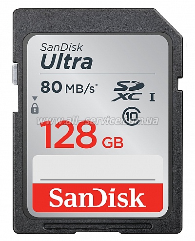   128GB SanDisk SDXC C10 UHS-I (SDSDUNC-128G-GN6IN)