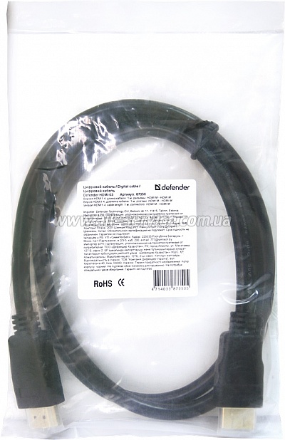 DEFENDER HDMI-03 HDMI M-M, ver 1.4, 1 (87350)