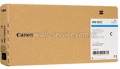   CANON iPF830/840/850 PFI-707 Cyan (9822B001AA)