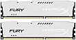  8Gb KINGSTON HyperX OC KIT DDR3, 1600Mhz CL10 Fury White 2x4Gb (HX316C10FWK2/8)