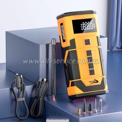    Aspiring Jump 3 8000mAh Power bank 3-in-1 with inflator, compressor, car charging (JM8000PIWC)
