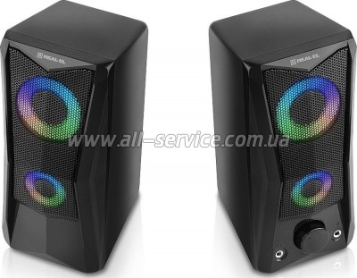   REAL-EL S-107 USB Black (EL121100017)