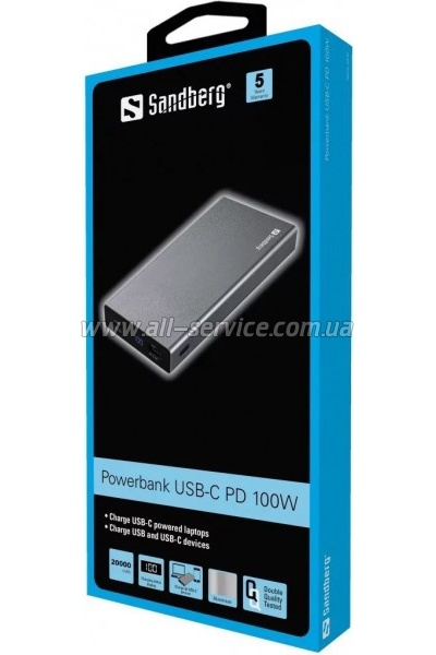������� ������������� Sandberg 20000mAh PD/ 88W + 12W (420-52)