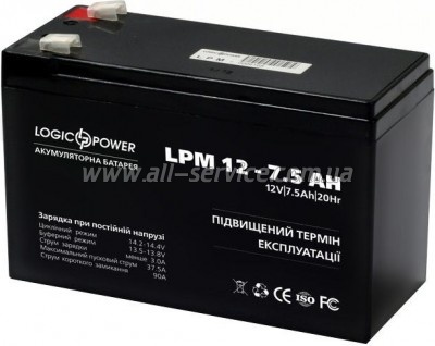 ������� � ��� LogicPower LPM 12V 7.5Ah (3864)