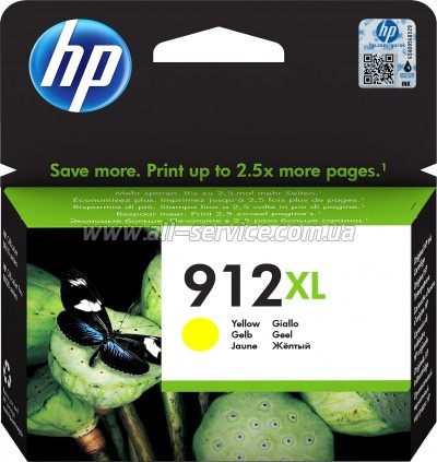  HP 912XL Officejet Pro 8023 Yellow (3YL83AE)