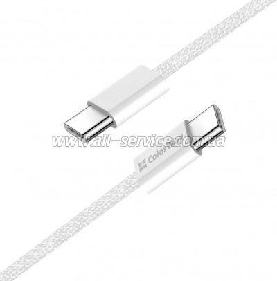 ���� ������ ColorWay USB-C to USB-C 2.0m PD 60W grey (CW-CBPDCC068-GR)