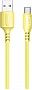 ���� ������ USB 2.0 AM to USB-C 1.0m soft silicone yellow ColorWay (CW-CBUC043-Y)