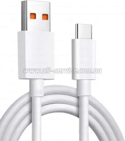 Дата кабель USB 2.0 AM to USB-C 1.0m 6A white Dengos (PLS-TC-6A-WHITE) Дата кабель USB 2.0 AM to USB-C 1.0m 6A white Dengos (PLS-TC-6A-WHITE)