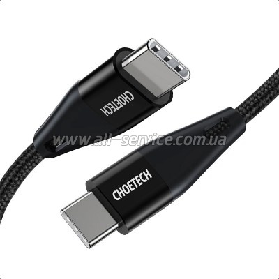 ���� ������ USB-C to USB-C 1.2m USB4.Gen 3 40 Gbps 240W Choetech (XCC-1040)