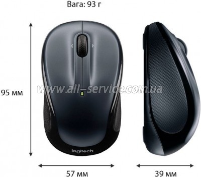  Logitech M325s Wireless Dark Silver (910-006812)
