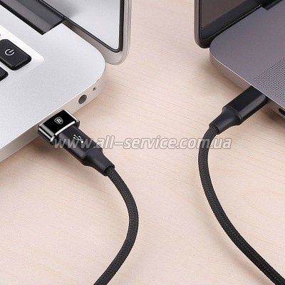 ������� USB 2.0 AF to USB-C black Baseus (CAAOTG-01)
