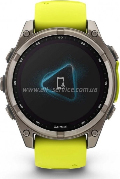 - Garmin fenix 8 47mm,Saph Solar, BareTi/Graphite,AmpYe/GrphBnd (010-02906-21)